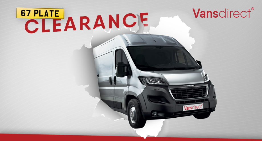 Clearance sale - 67-plate vans for less than  £50 per week!