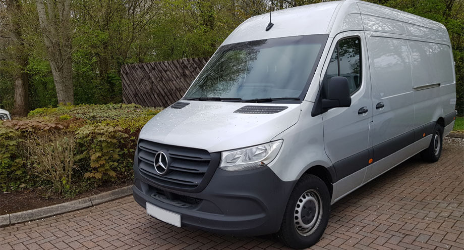 Mercedes Sprinter van - up close and personal