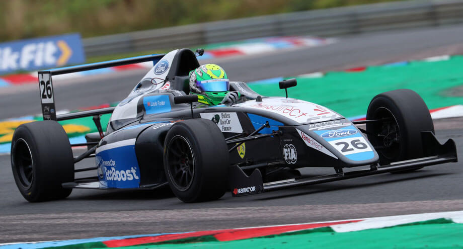 Return to the British F4 podium for Louis Foster at Thruxton