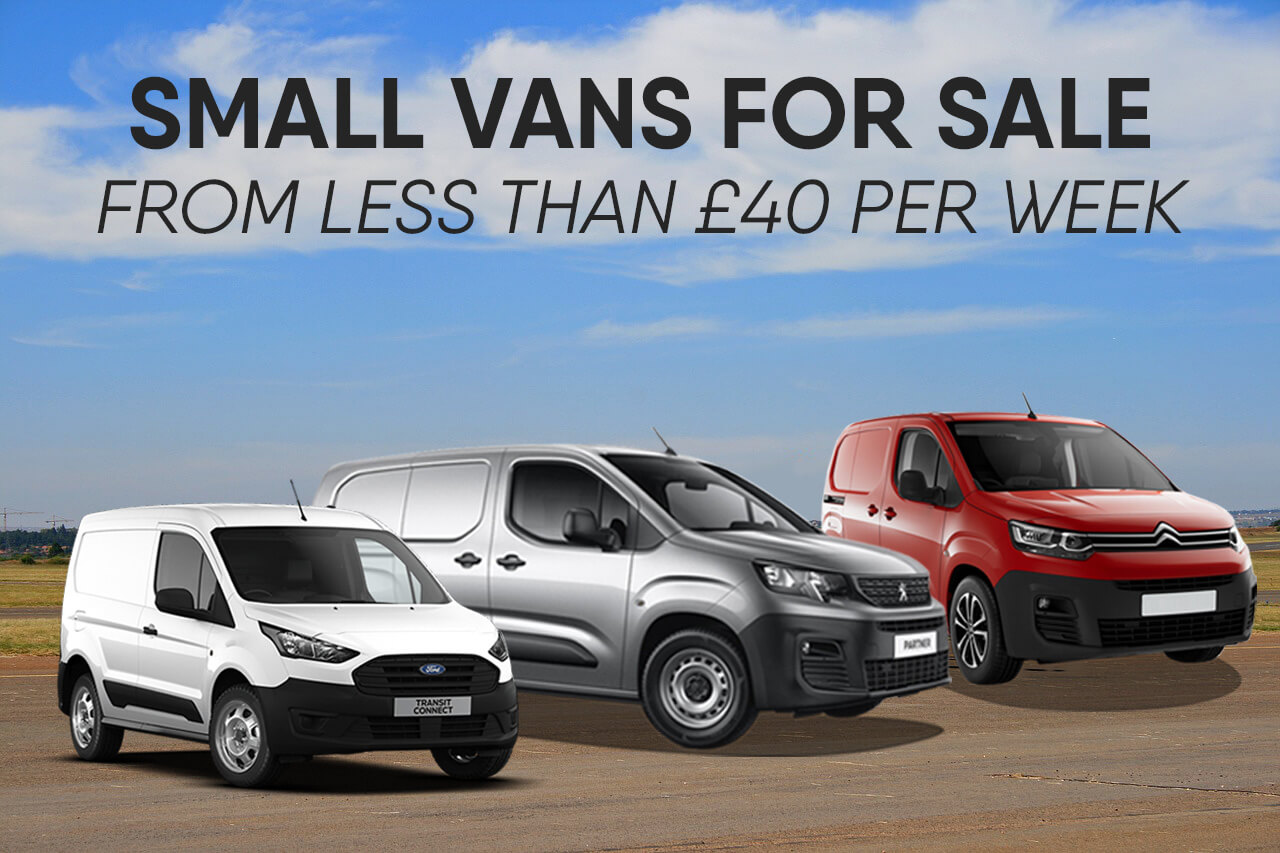 Small vans for sale from less than  £40 per week!