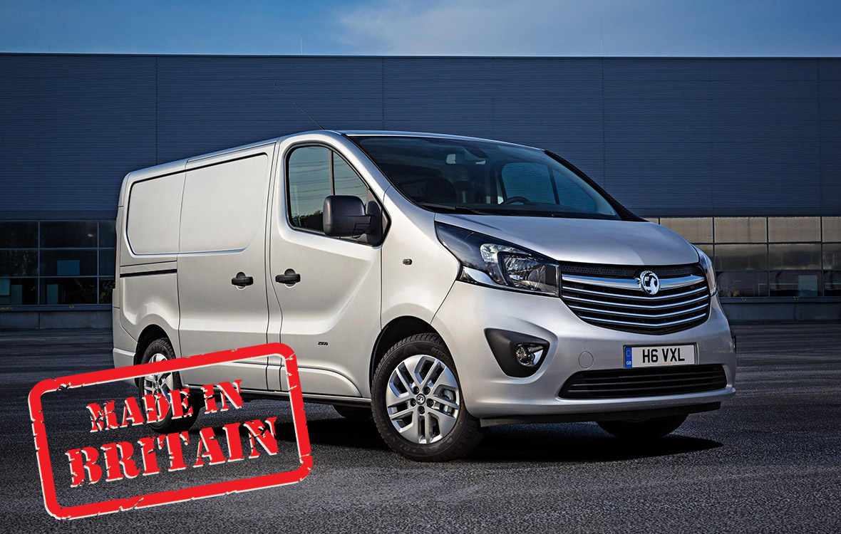 Vauxhall Vivaro van flies the flag for Britain