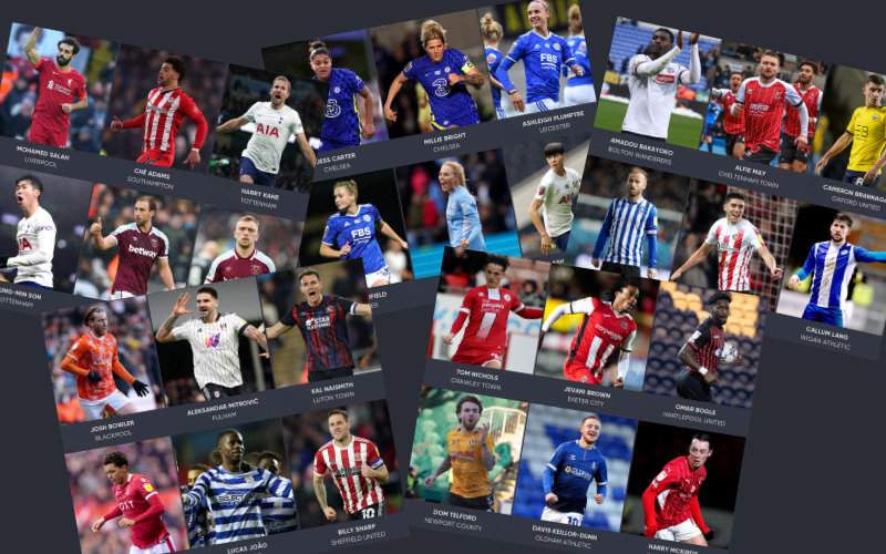 February Shortlists for the PFA Vertu Motors Fans' Player of the Month Awards