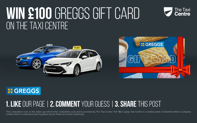 Win £100 Worth of Greggs with The Taxi Centre
