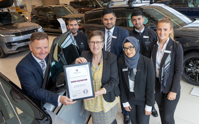Vertu Bolton Jaguar Land Rover Becomes Patron of Local Hospice