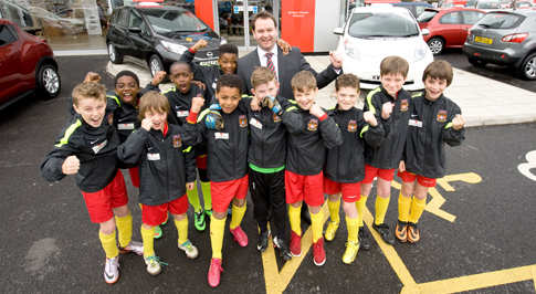 Dealership sponsors Northampton Under 10s FFA Escola