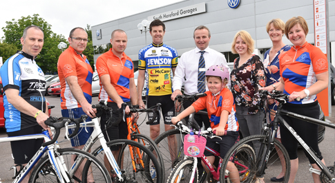 Charity bike ride gets into gear with South Hereford Garages