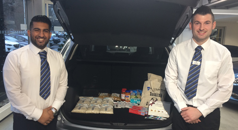 Redditch Mazda joins local Christmas Foodbank Appeal