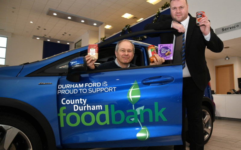 Bristol Street Motors Durham Gives Local Food Bank Support The Green Light