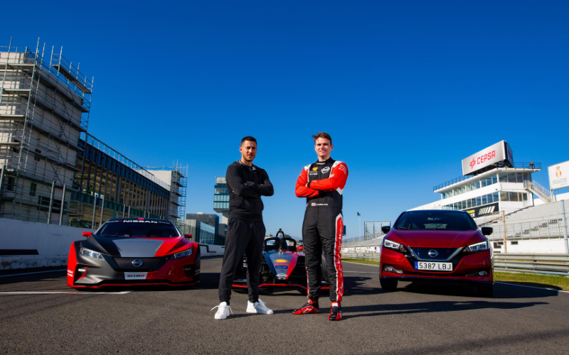 Eden Hazard Swaps the Pitch for a Racetrack to Experience the Power of EVs
