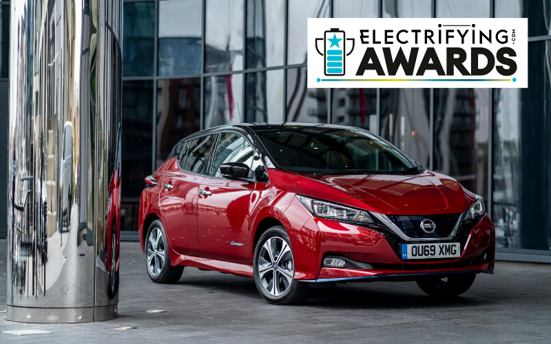 Nissan LEAF Titled 'Best Used Electric Car' in Electrifying.com Awards 2021