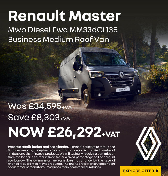Renault Master Mwb MM33dCi 135 Business Medium Roof Van