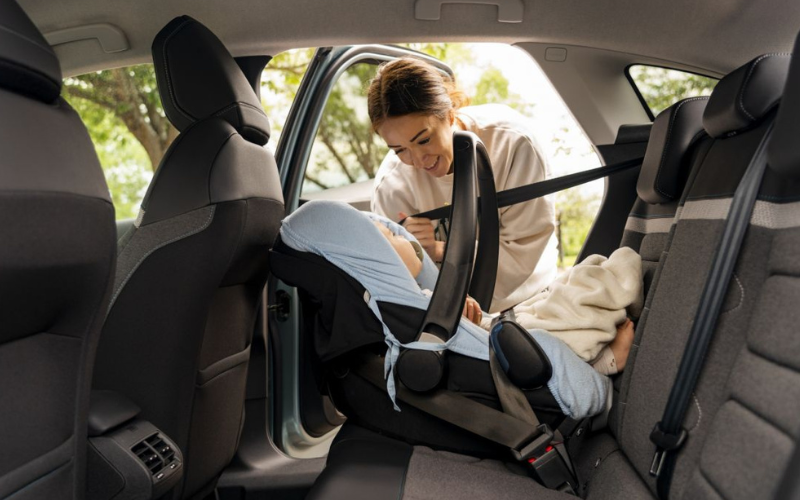 Baby in car seat