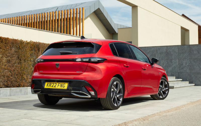 PEUGEOT 308 Rear View