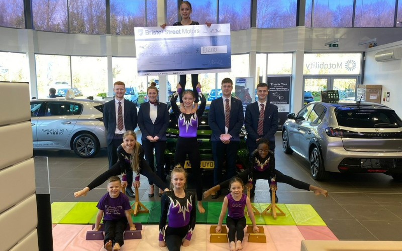 Sunderland Gymnasts Jump For Joy After Bristol Street Motors Donation