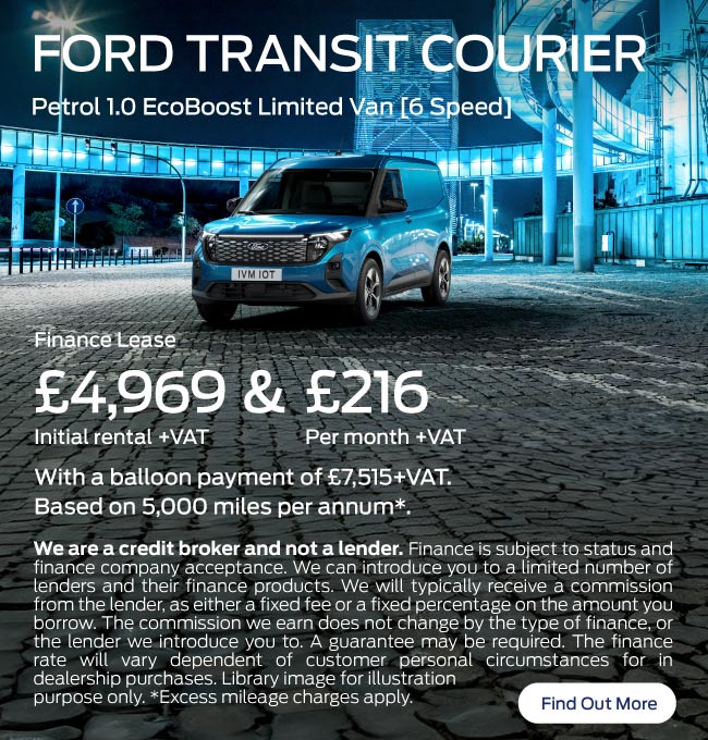 Ford Transit Courier Petrol 1.0 EcoBoost Limited Van (6  Speed) 121023