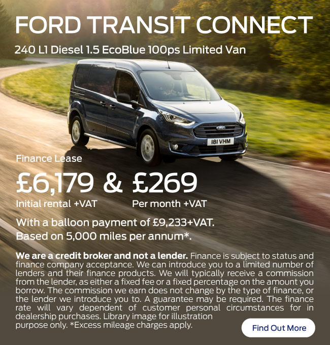 Ford Transit Connect 240 L1 Diesel 1.5 EcoBlue 100ps Limited Van 121023
