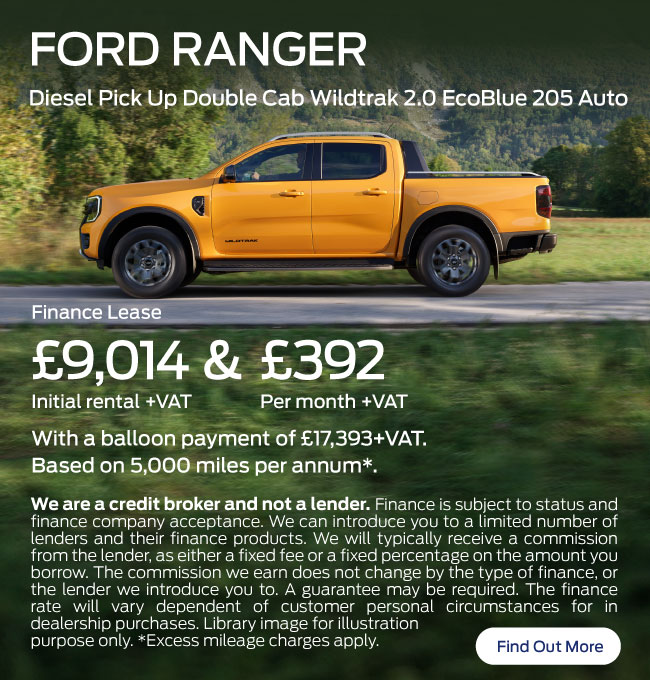 Ford Ranger Diesel Pick Up Double Cab Wildtrak 2.0 EcoBlue 205 Auto 121023