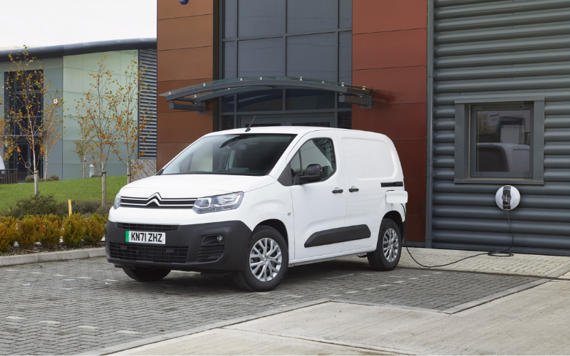 White Citroen van