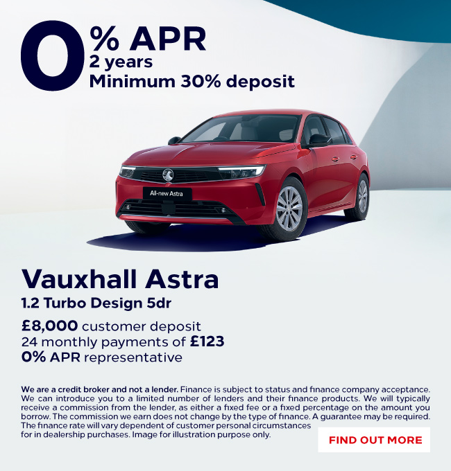 Vauxhall Astra 0% 221123