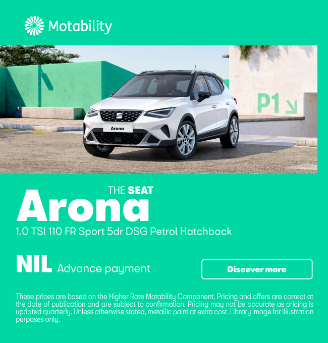 SEAT Arona  Motability Scheme