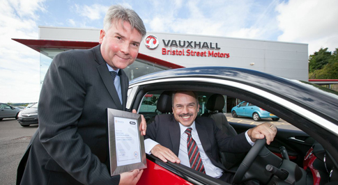Bristol Street Motors Newcastle Vauxhall celebrate award win