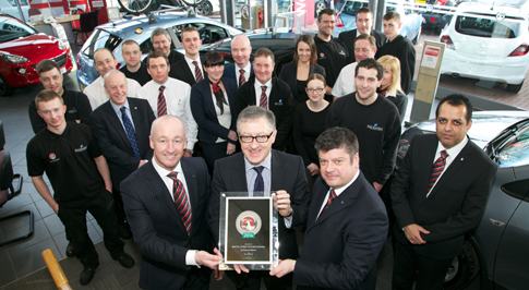 Vauxhall Durham recognised for excellent customer service