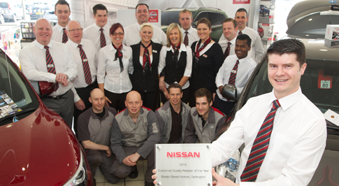Nissan Darlington presented with a national award