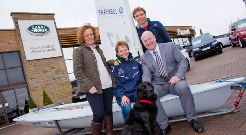 Talented junior sailor secures Farnell Land Rover support