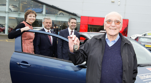 Charity raffle sees great grandfather win car