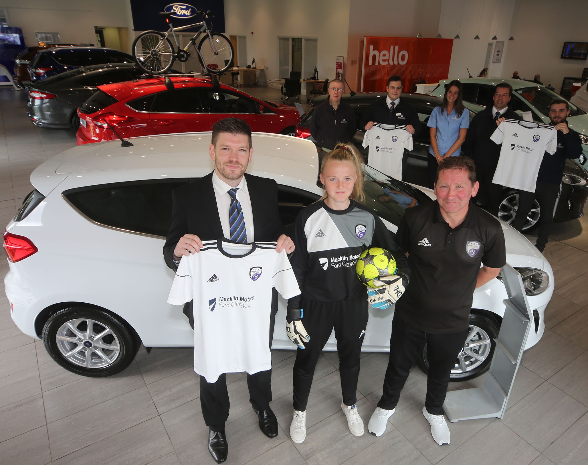 Macklin Motors Ford Glasgow backs grassroots girls football