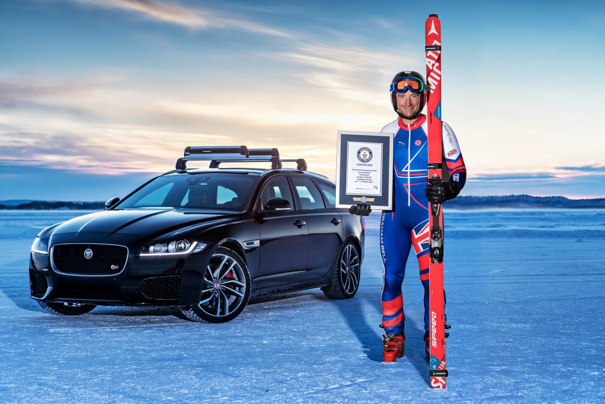 Olympic Skier and Jaguar Hit 117mph to Smash Towing Record