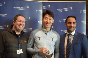 PFA and Bristol Street Motors help policeman meet Spurs hero