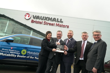 Bristol Street Motors Newcastle Vauxhall Motability award