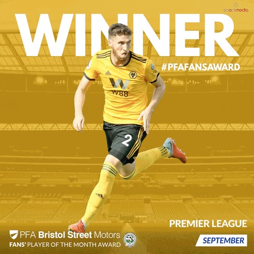 Premier League PFA Bristol Street Motors Fan's Player of the Month for September