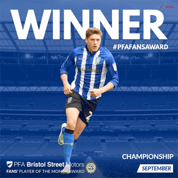 Championship PFA Bristol Street Motors Fan's Player of the Month for September