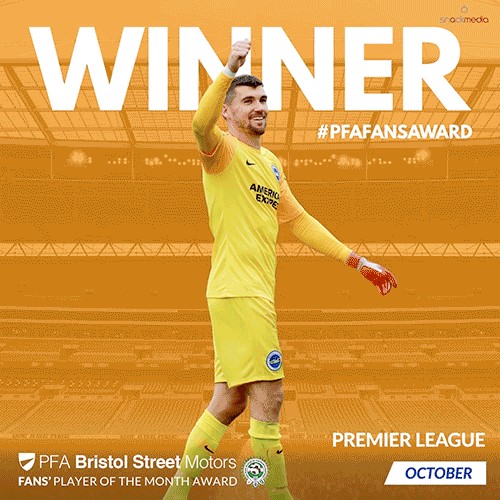 Premier League PFA Bristol Street Motors Fan's Player of the Month for October