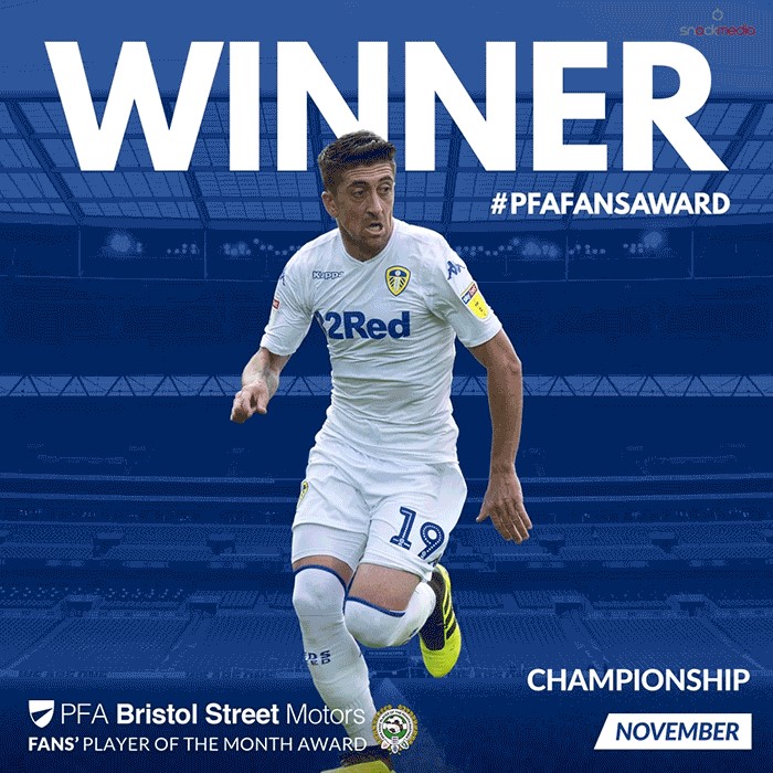 Championship PFA Bristol Street Motors Fan's Player of the Month for November