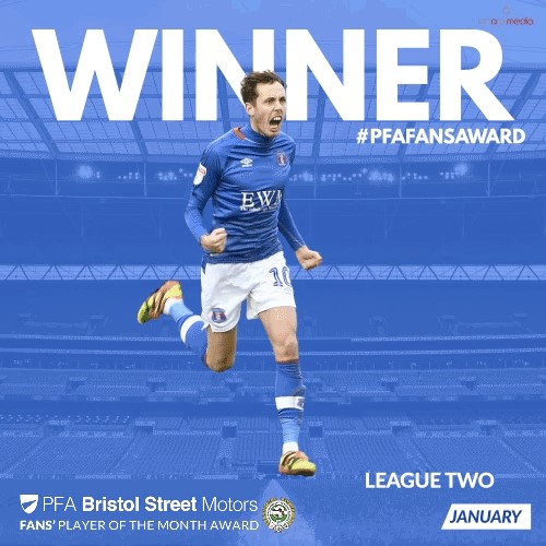 Carlisle's Devitt Wins PFA Bristol Street Motors Fans' Player of the Month