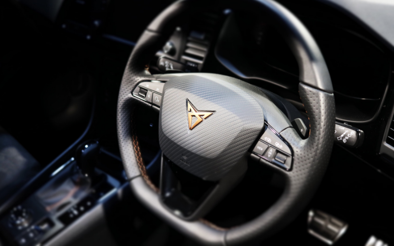 Cupra Ateca steering wheel