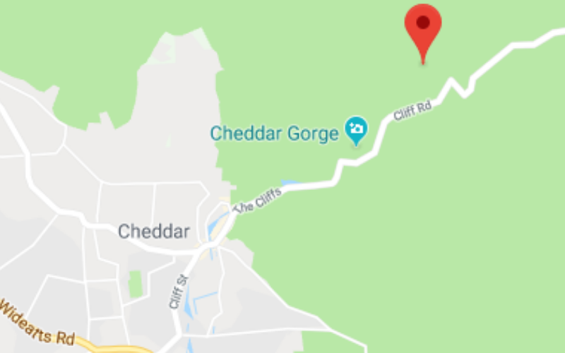 cheddar gorge map 