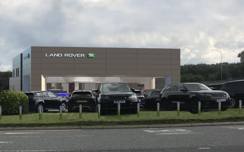 Temporary Home For Farnell Land Rover Nelson During Major Redevelopment