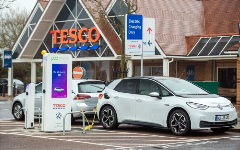 Volkswagen Are Installing Free EV Charging Points At Tescos