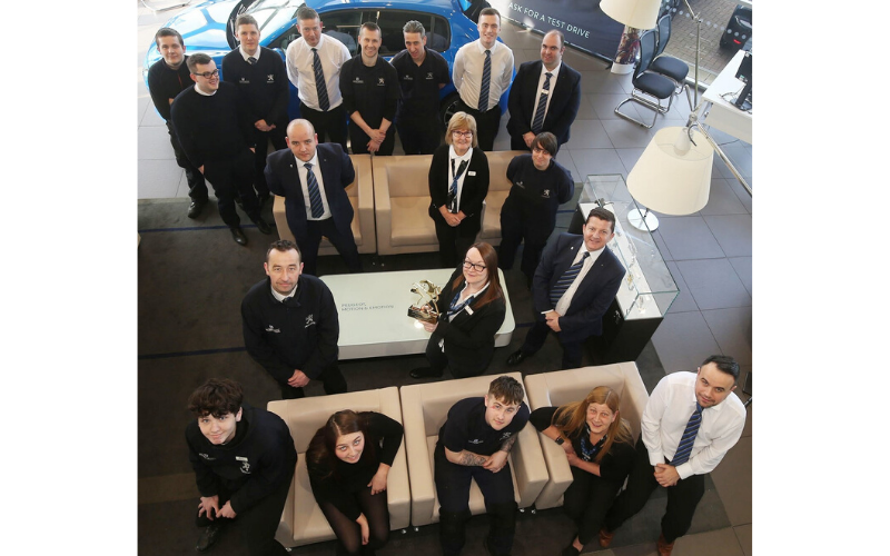 Major National Award For Macklin Motors Peugeot Paisley