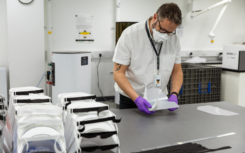 Jaguar Land Rover Begins Production of Protective Visors for NHS Staff