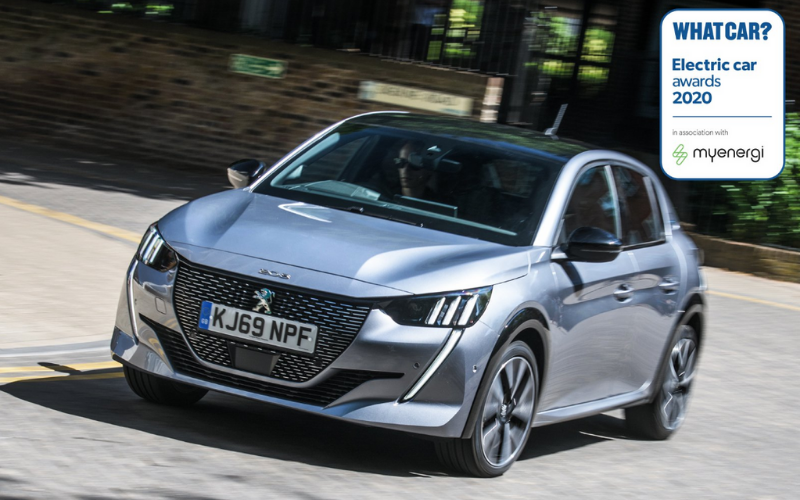 All-New Peugeot E-208 is Named Best Electric Small Car of the Year