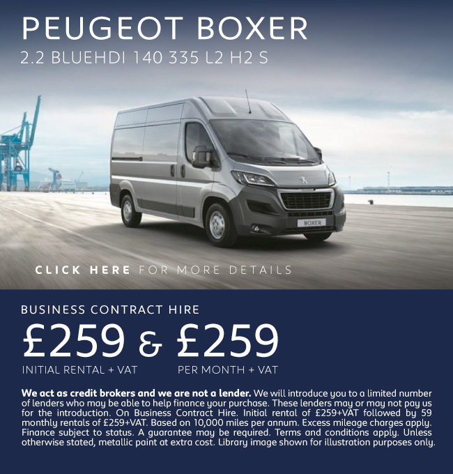 new peugeot boxer vans for sale