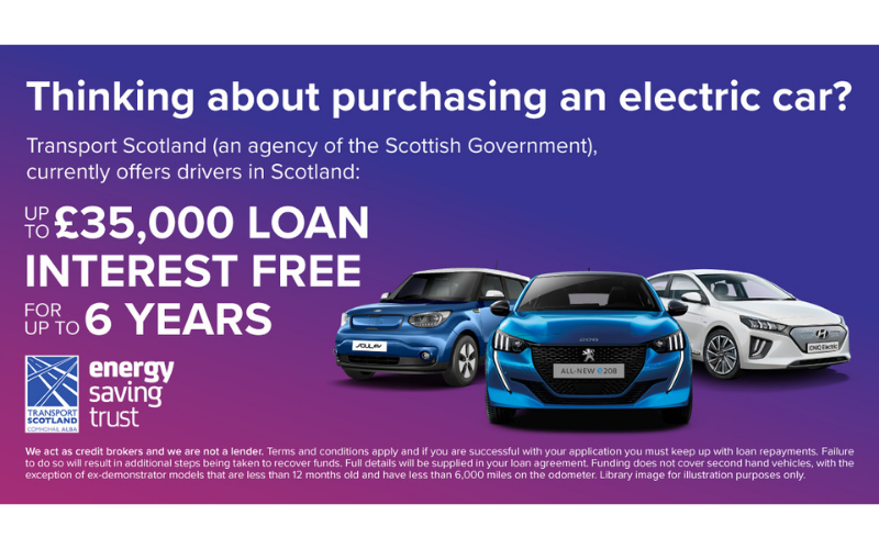 Transport Scotland Funding Interest-Free Electric Vehicle Loans