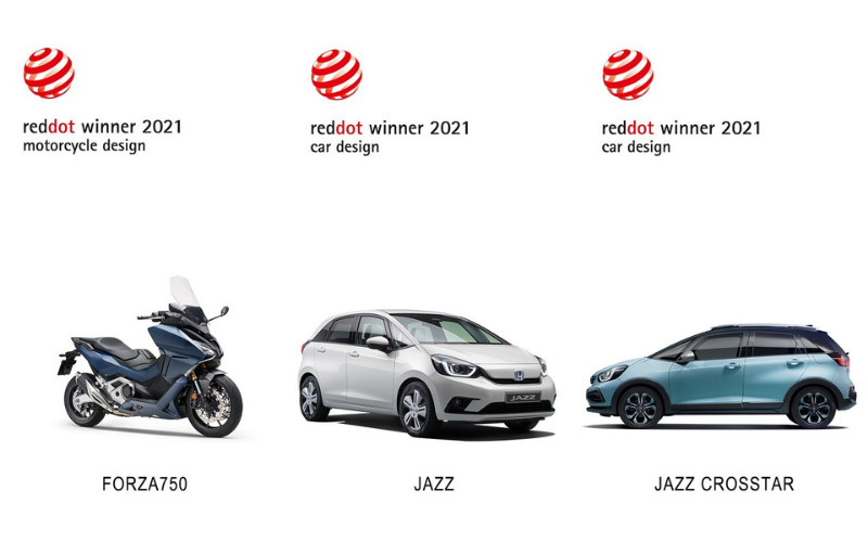 Honda Wins Three Design Awards At Red Dot Product Design 2021 Awards