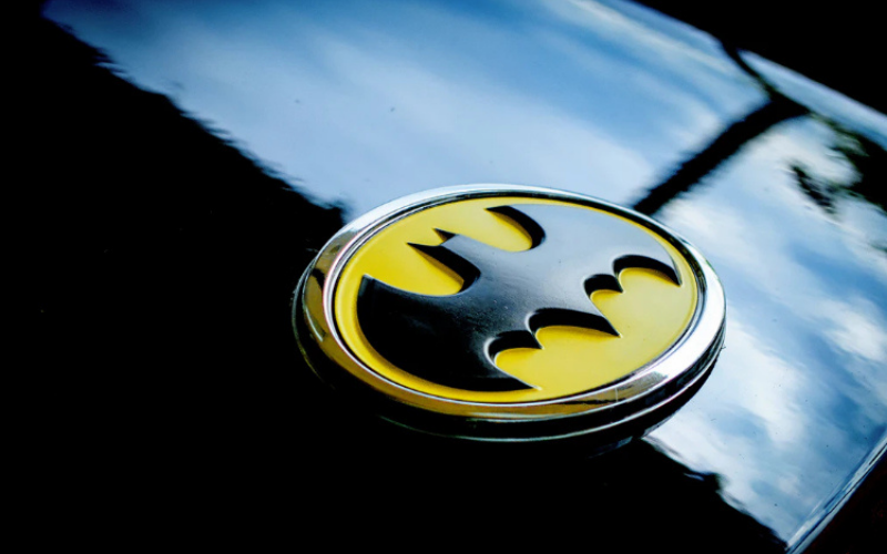 Batman badge on car