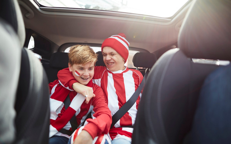 Children in car